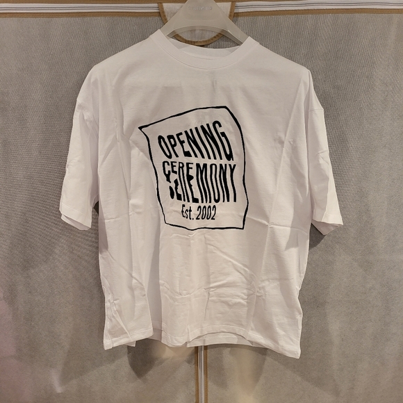 OPENING CEREMONY Logo Print Cotton T-Shirt - Picture 3 of 8